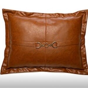 Newport Faux Leather Pillow – Premium Accent Decor for Modern Homes